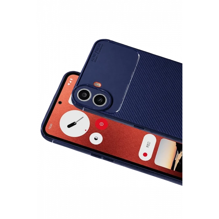 Newface Nothing Phone Nothing CMF Phone 1 Auto Focus Karbon Kapak - Lacivert