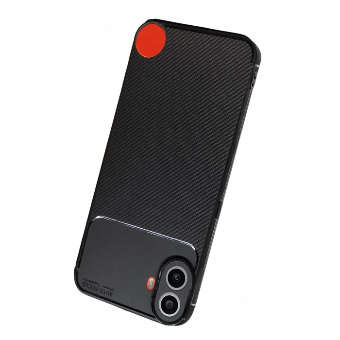 Newface Nothing Phone Nothing CMF Phone 1 Auto Focus Karbon Kapak - Siyah