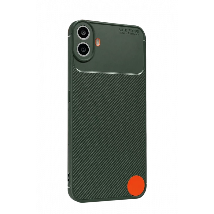 Newface Nothing Phone Nothing CMF Phone 1 Auto Focus Karbon Kapak - Yeşil