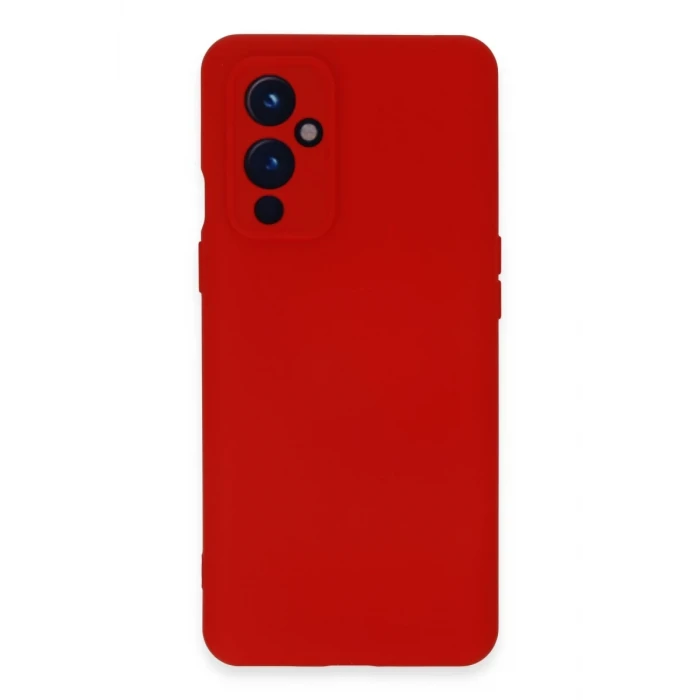 Newface One Plus 9 Kılıf Nano içi Kadife Silikon - Kırmızı