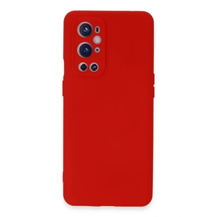 Newface One Plus 9 Pro Kılıf Nano içi Kadife Silikon - Kırmızı