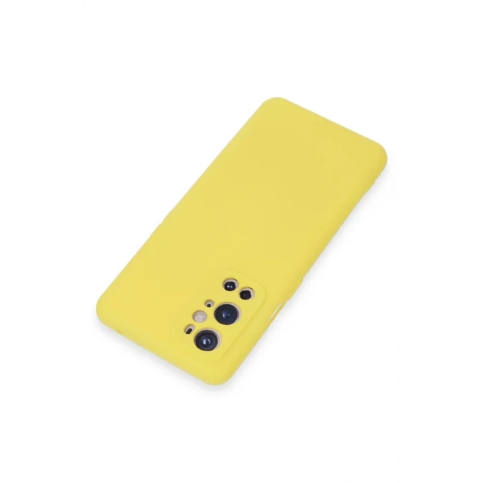 Newface One Plus 9 Pro Kılıf Nano içi Kadife Silikon - Sarı