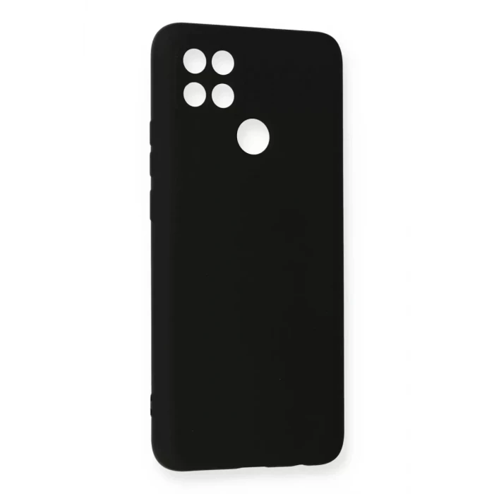 Newface Oppo A15 Kılıf Nano içi Kadife Silikon - Siyah