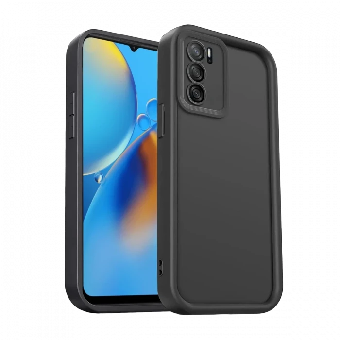 Newface Oppo A16 Kılıf Viera Silikon - Siyah