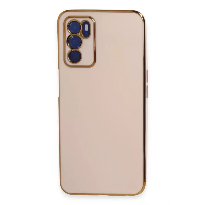 Newface Oppo A16 Kılıf Volet Silikon - Pembe