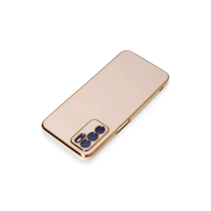 Newface Oppo A16 Kılıf Volet Silikon - Pembe
