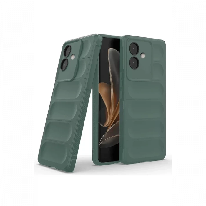 Newface Oppo A3 Kılıf Optimum Silikon - Koyu Yeşil