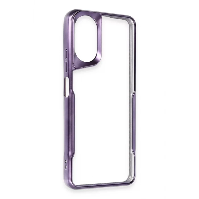 Newface Oppo A38 Kılıf Boyi Silikon Kapak - Derin Mor