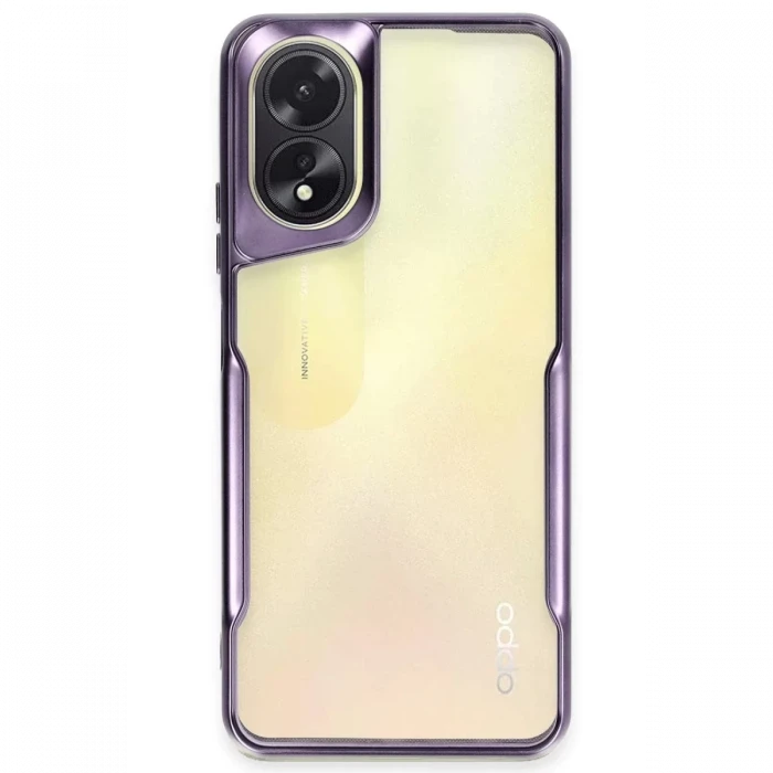 Newface Oppo A38 Kılıf Boyi Silikon Kapak - Derin Mor