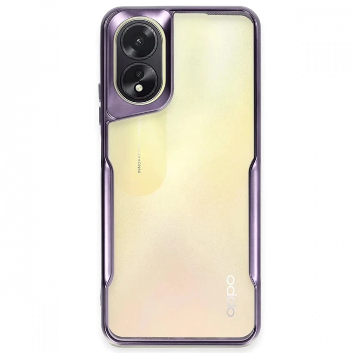 Newface Oppo A38 Kılıf Boyi Silikon Kapak - Derin Mor