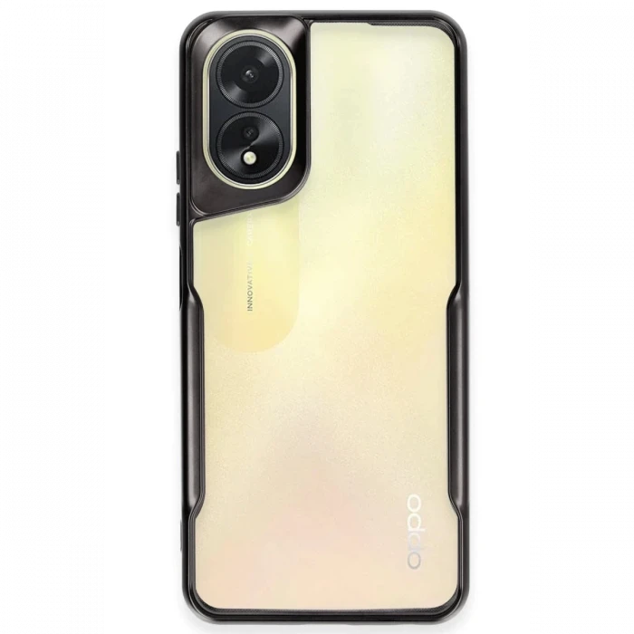 Newface Oppo A38 Kılıf Boyi Silikon Kapak - Siyah