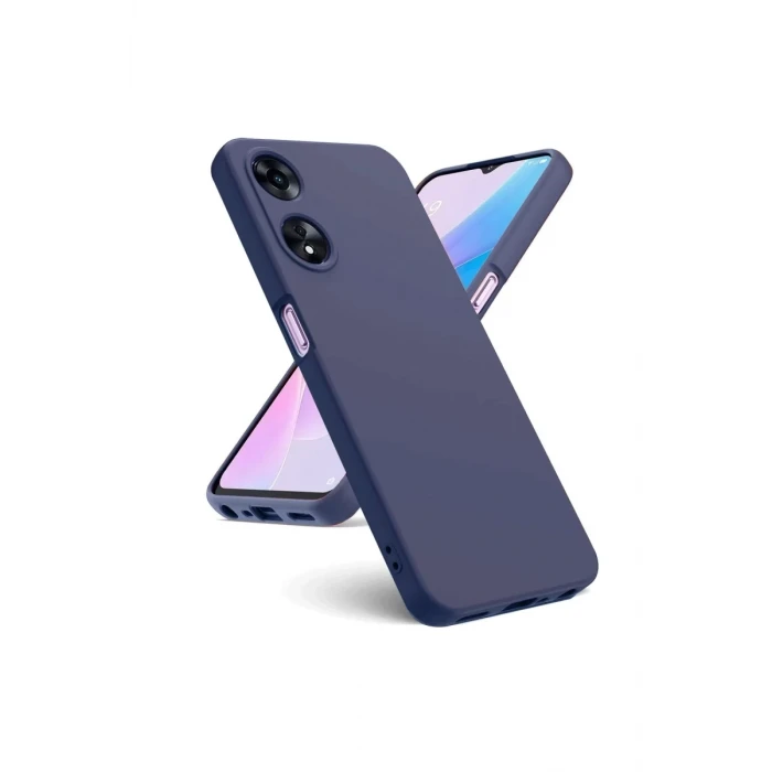 Newface Oppo A38 Kılıf First Silikon - Lacivert