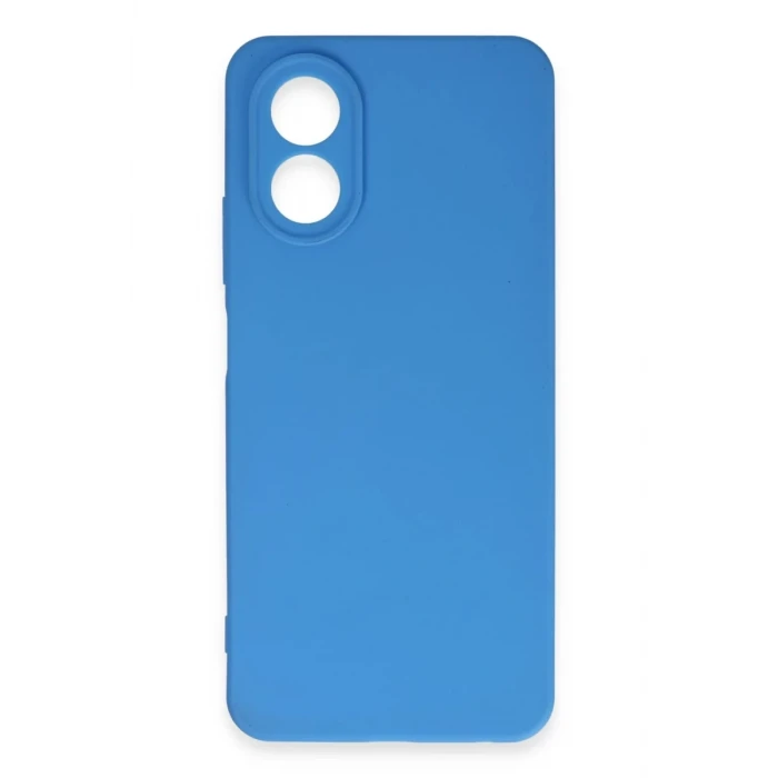Newface Oppo A38 Kılıf First Silikon - Mavi
