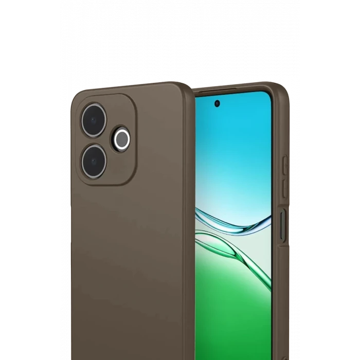 Newface Oppo A5 Pro 4G First Silikon - Kahverengi