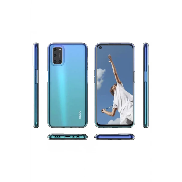 Newface Oppo A52 Kılıf Lüx Şeffaf Silikon