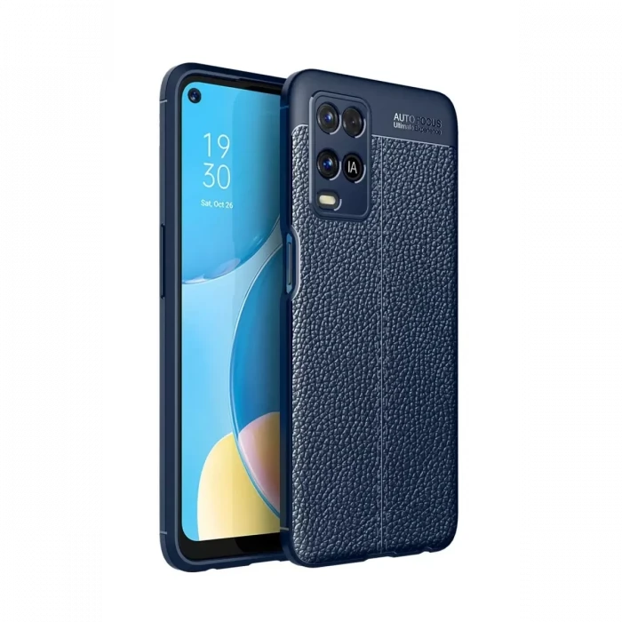 Newface Oppo A54 4G Kılıf Auto Focus Kapak - Lacivert