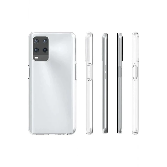 Newface Oppo A54 4G Kılıf Deluxe 2mm Şeffaf Silikon - Şeffaf