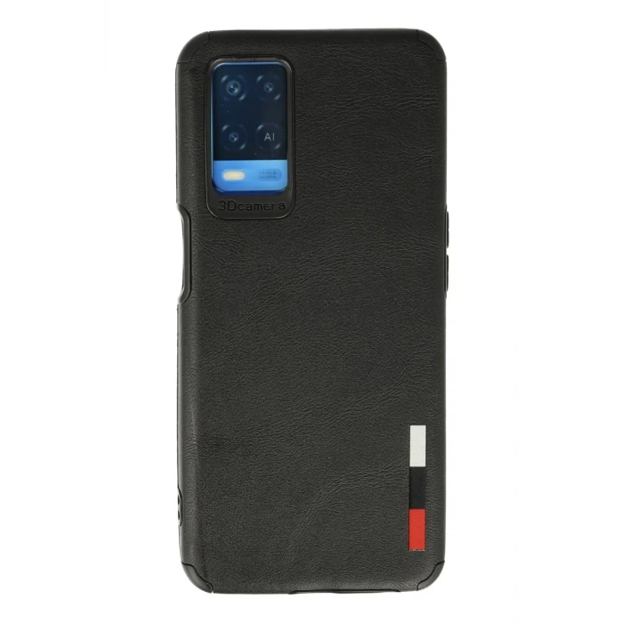 Newface Oppo A54 4G Kılıf Loop Deri Silikon - Siyah