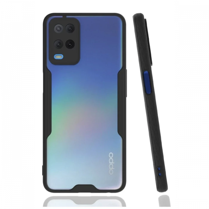 Newface Oppo A54 4G Kılıf Platin Silikon - Siyah