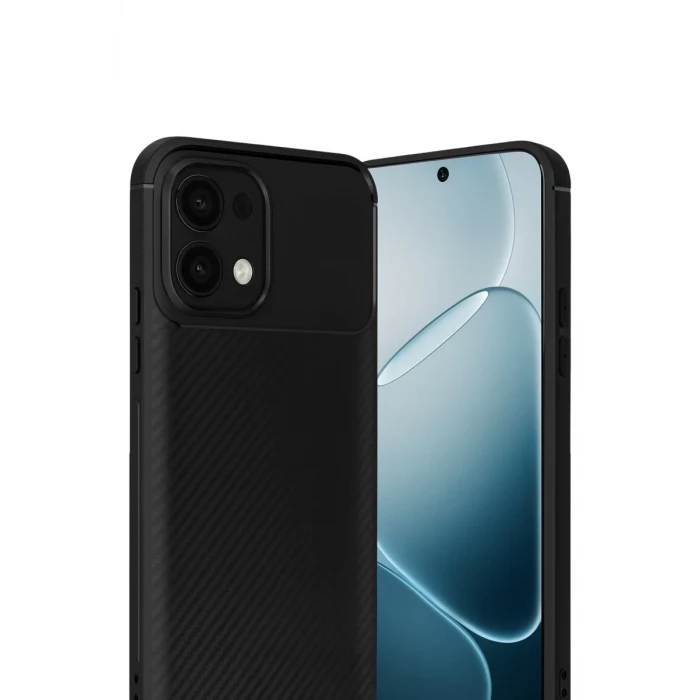 Newface Oppo A6 Pro 4G Auto Focus Karbon Kapak - Siyah