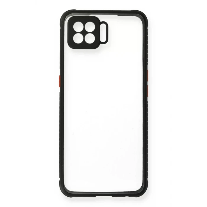 Newface Oppo A73 Kılıf Miami Şeffaf Silikon - Siyah