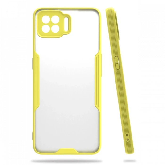 Newface Oppo A73 Kılıf Platin Silikon - Sarı