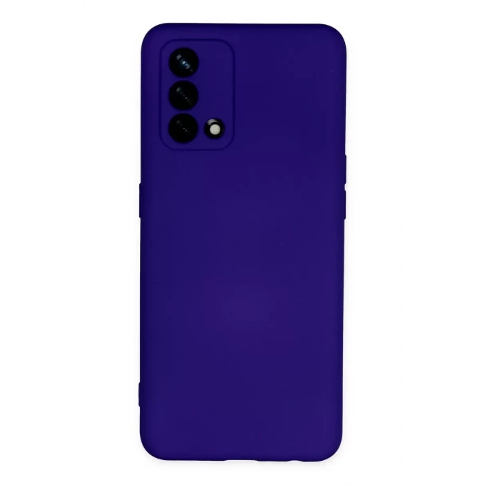Newface Oppo A74 4G Kılıf Nano içi Kadife Silikon - Mor