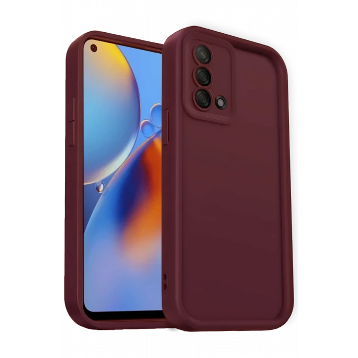 Newface Oppo A74 4G Kılıf Viera Silikon - Bordo