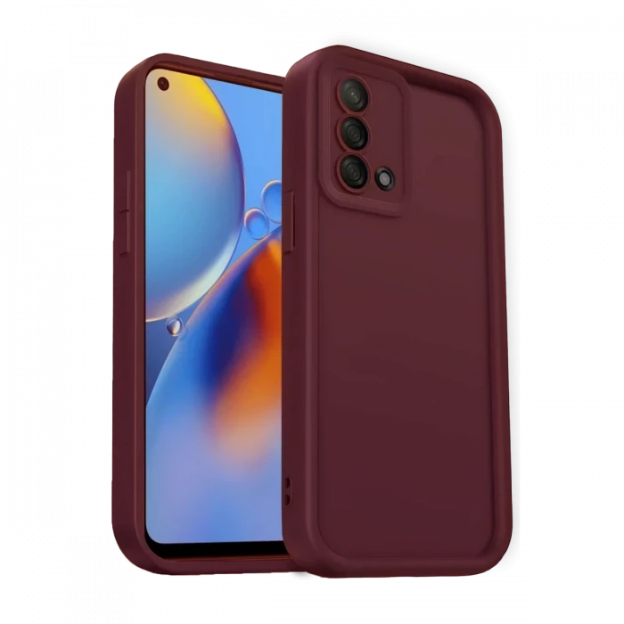 Newface Oppo A74 4G Kılıf Viera Silikon - Bordo