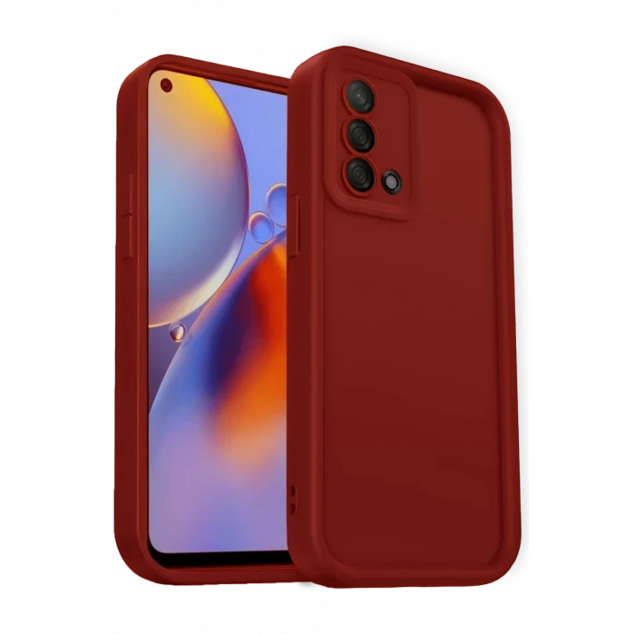 Newface Oppo A74 4G Kılıf Viera Silikon - Kırmızı