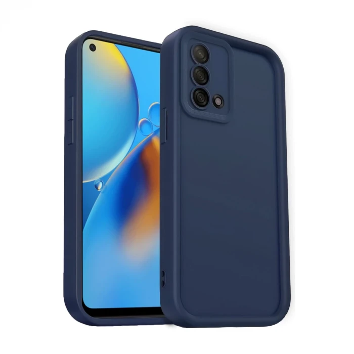 Newface Oppo A74 4G Kılıf Viera Silikon - Lacivert