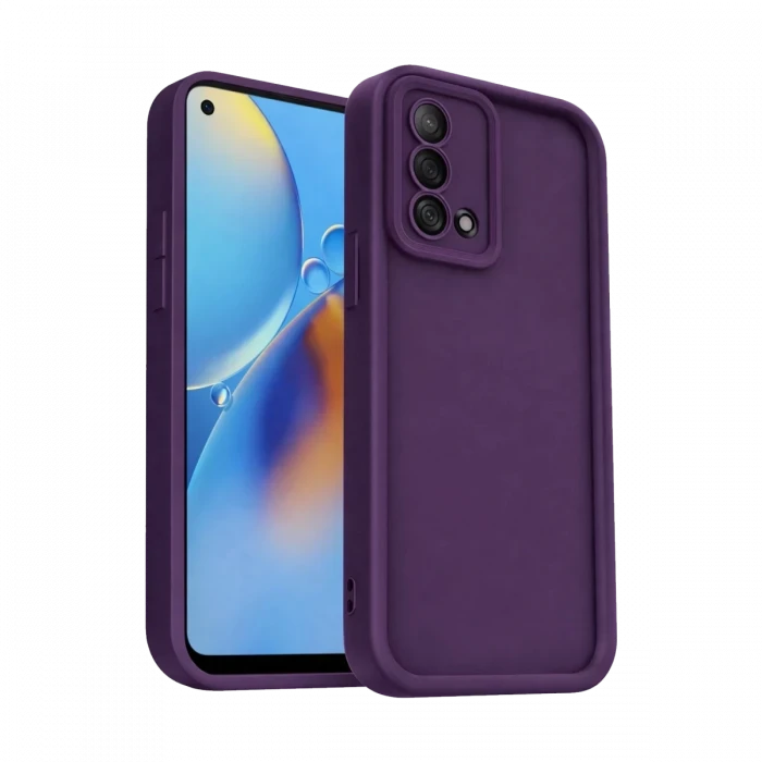 Newface Oppo A74 4G Kılıf Viera Silikon - Mürdüm