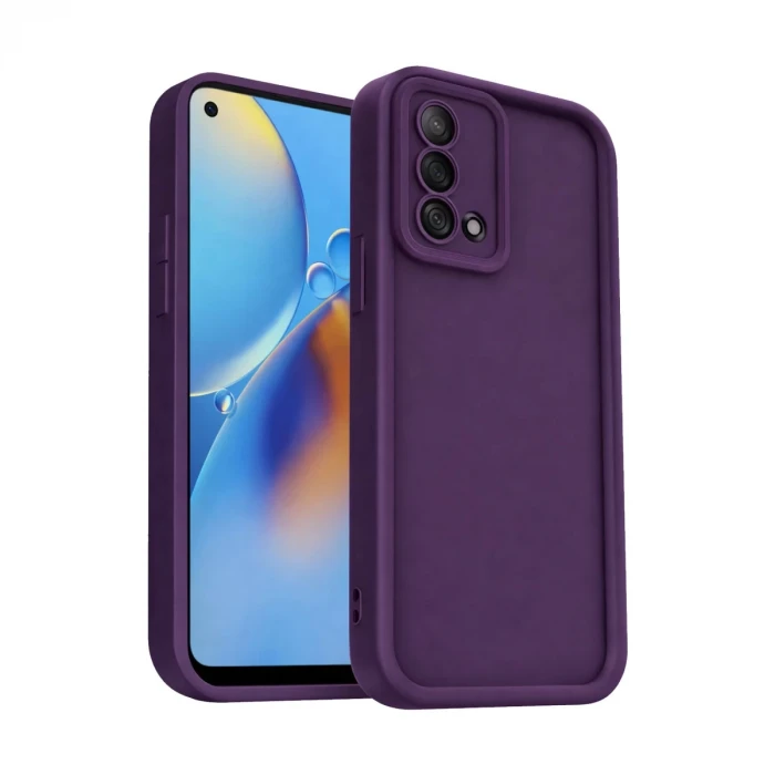 Newface Oppo A74 4G Kılıf Viera Silikon - Mürdüm