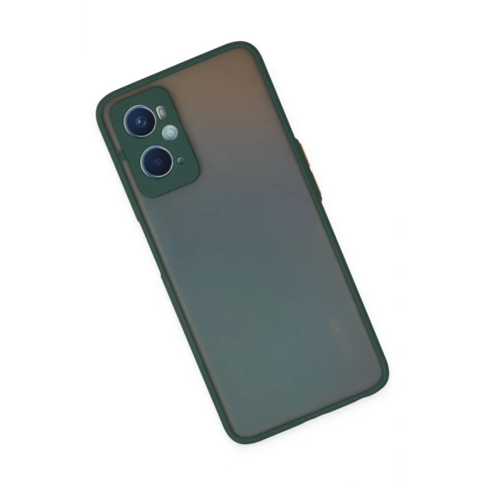Newface Oppo A96 Kılıf Montreal Silikon Kapak - Yeşil