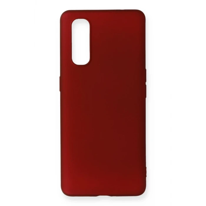 Newface Oppo Find X2 Kılıf First Silikon - Bordo
