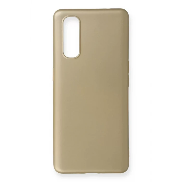 Newface Oppo Find X2 Kılıf First Silikon - Gold