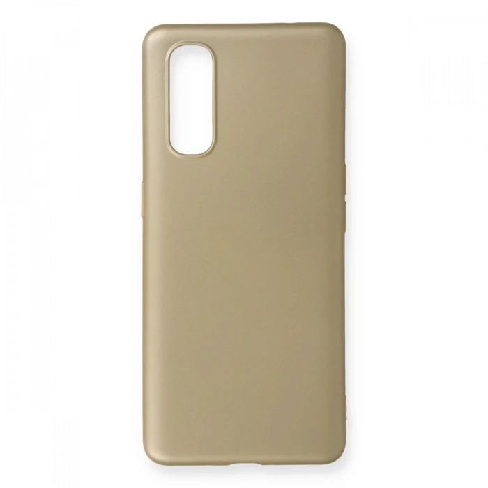 Newface Oppo Find X2 Kılıf First Silikon - Gold