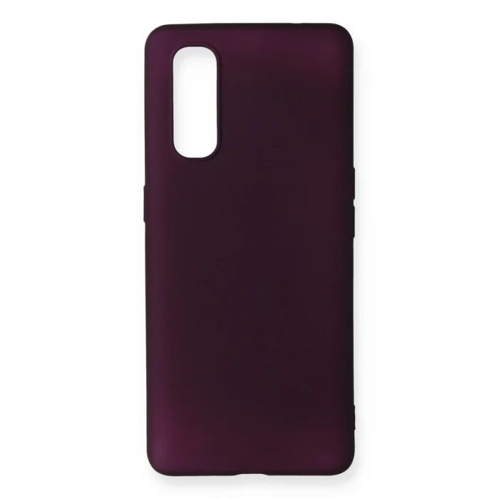 Newface Oppo Find X2 Kılıf First Silikon - Mürdüm