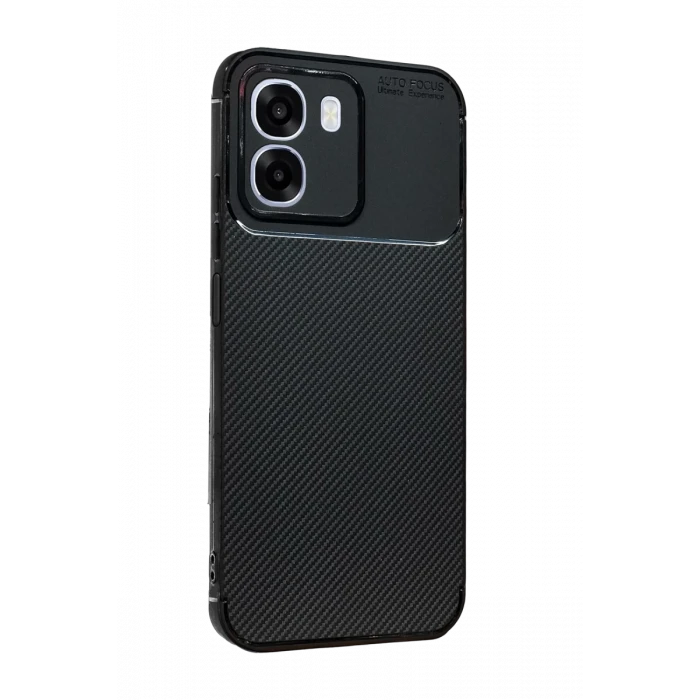 Newface Oppo Oppo A6T 5G Auto Focus Karbon Kapak - Siyah
