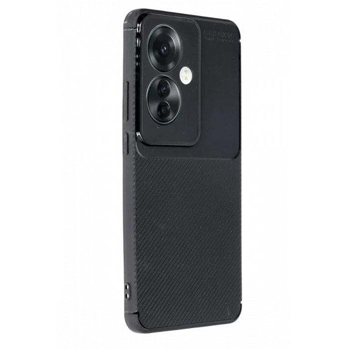 Newface Oppo Reno 11F Kılıf Auto Focus Karbon Kapak - Siyah