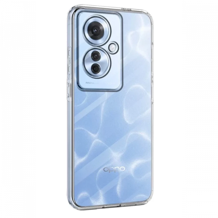 Newface Oppo Reno 11F Kılıf Lüx Şeffaf Silikon