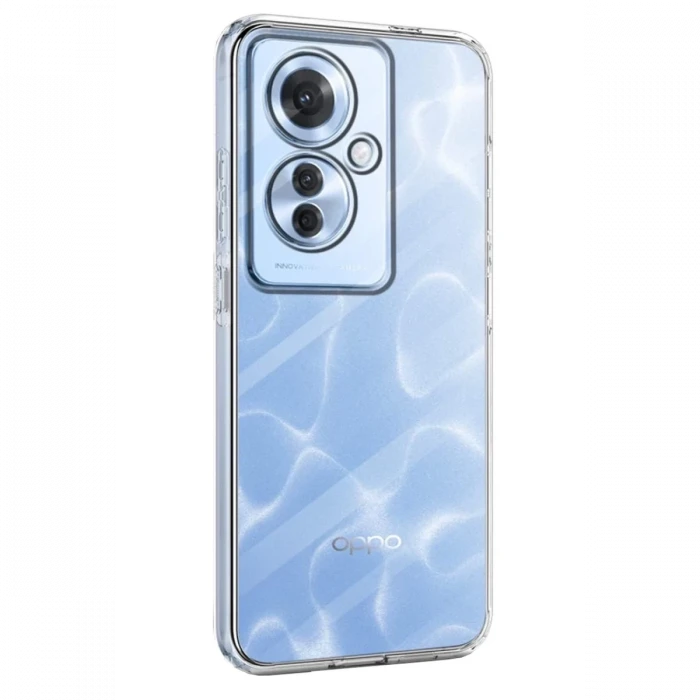 Newface Oppo Reno 11F Kılıf Lüx Şeffaf Silikon