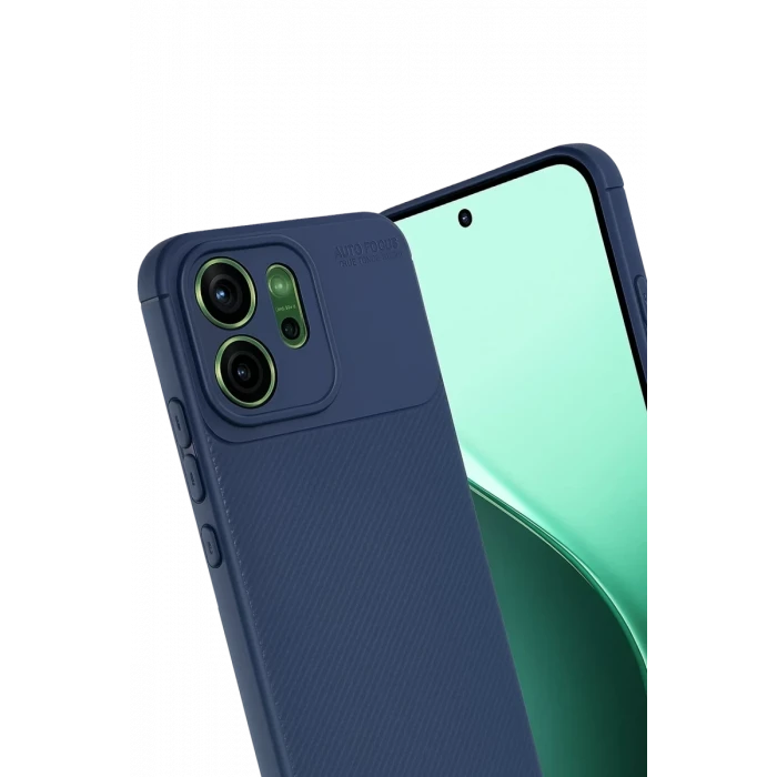 Newface Oppo Reno 14 Auto Focus Karbon Kapak - Lacivert