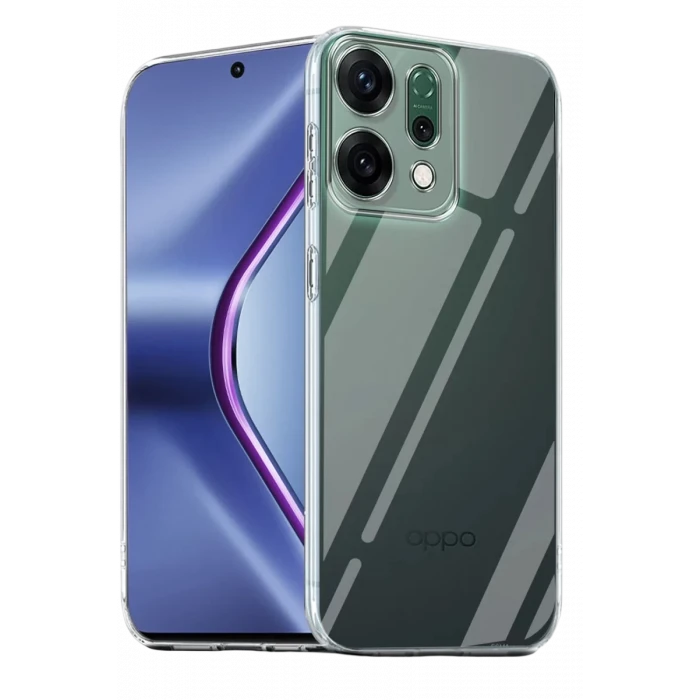 Newface Oppo Reno 14 Kılıf Lüx Şeffaf Silikon - Şeffaf