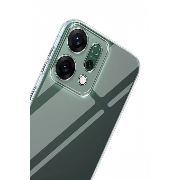 Newface Oppo Reno 14 Kılıf Lüx Şeffaf Silikon - Şeffaf
