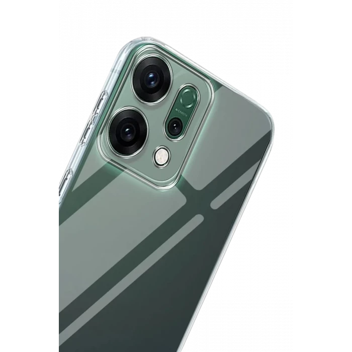 Newface Oppo Reno 14 Kılıf Lüx Şeffaf Silikon - Şeffaf