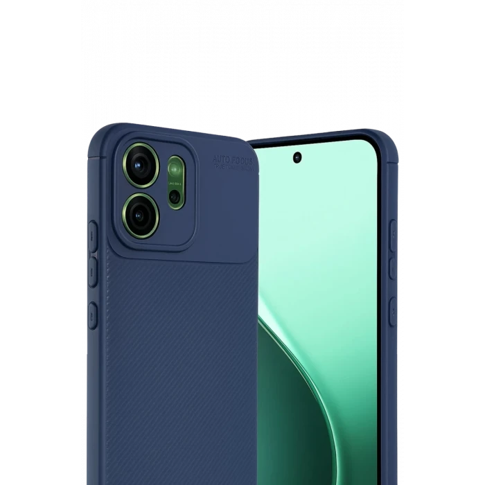 Newface Oppo Reno 14F Auto Focus Karbon Kapak - Lacivert