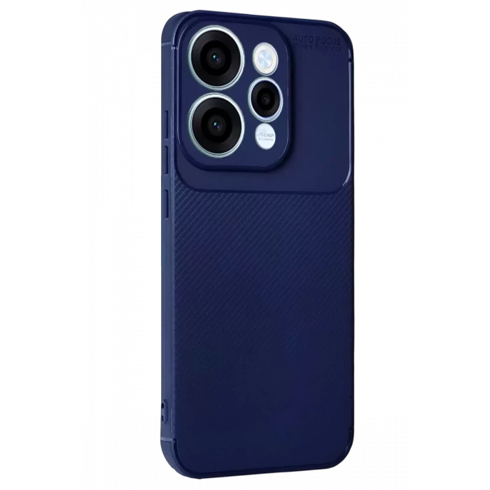 Newface Oppo Reno 15 Auto Focus Karbon Kapak - Lacivert