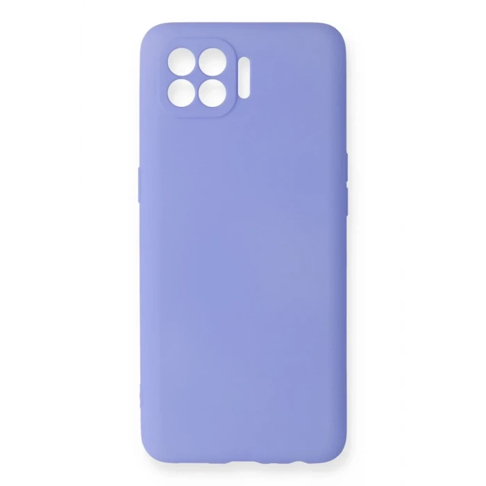Newface Oppo Reno 4 Lite Kılıf First Silikon - Lila