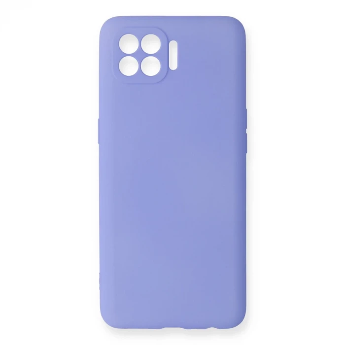 Newface Oppo Reno 4 Lite Kılıf First Silikon - Lila